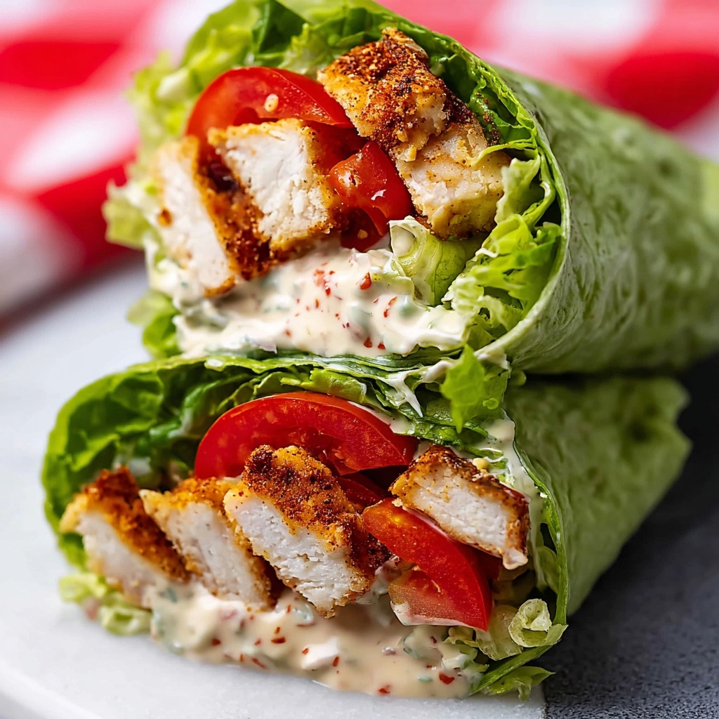 Chicken Caesar Salad Lettuce Wraps Recipe - Recipe Image