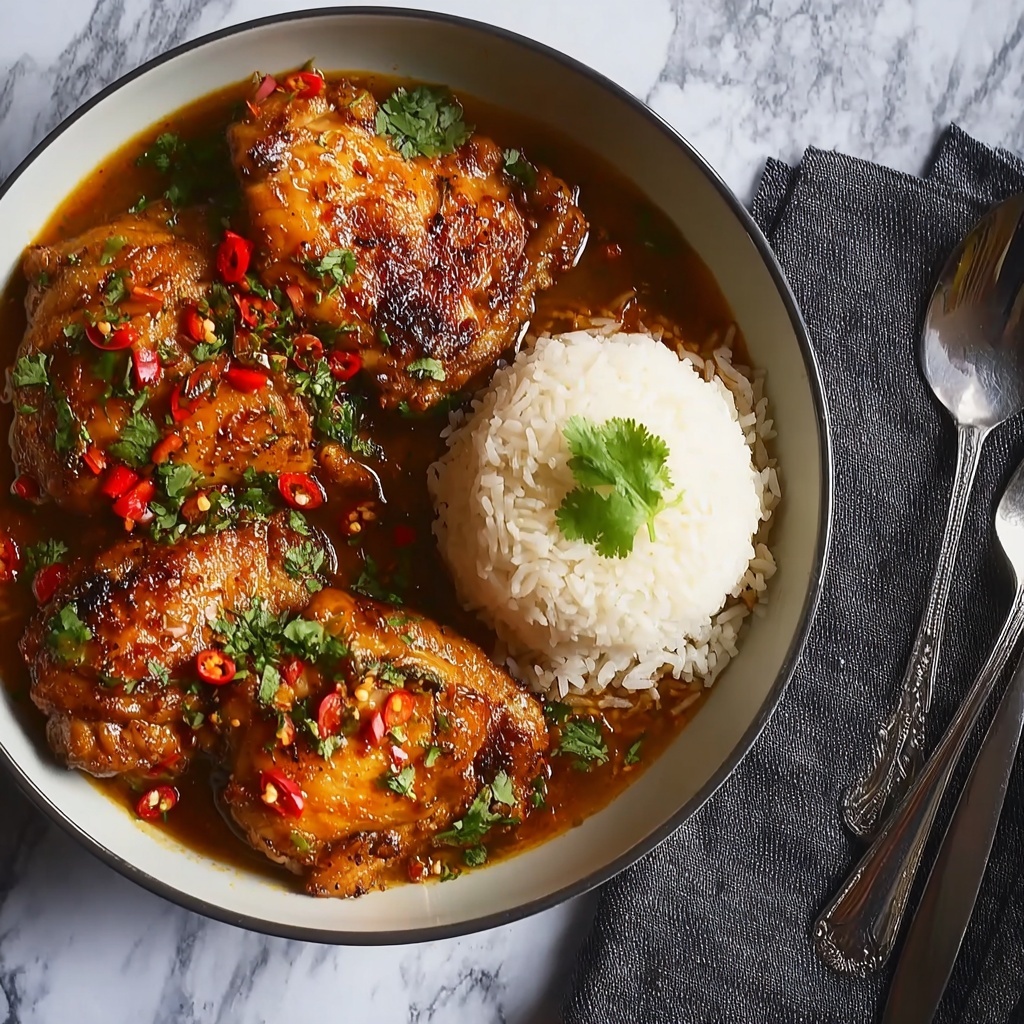 Homemade Braised Lemongrass-Chili Chicken Recipe - Recipe Image