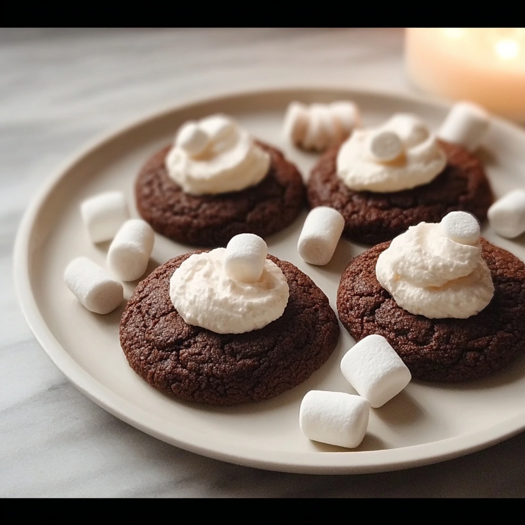 Hot Cocoa Cookies with Marshmallow Buttercream Recipe - Recipe Image