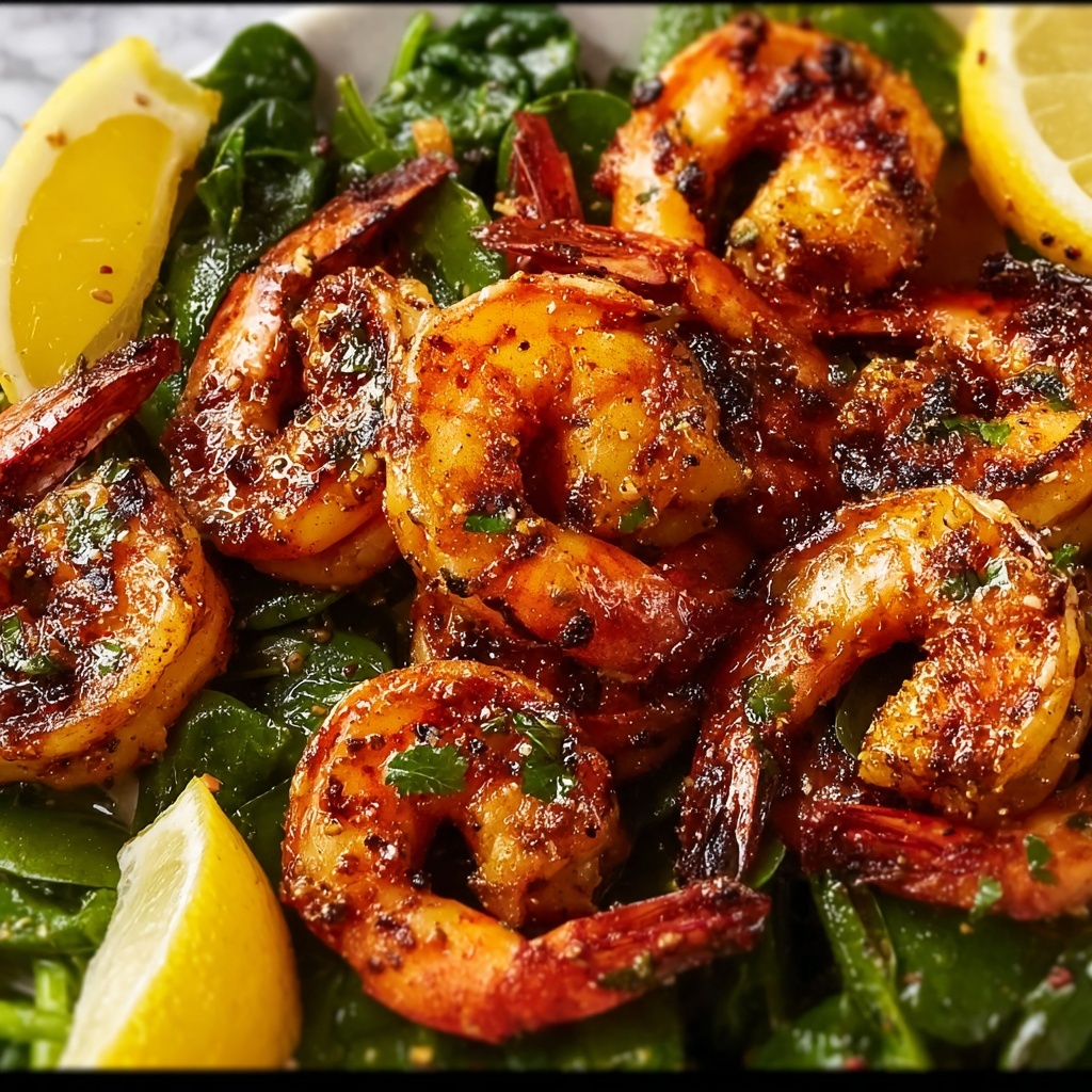 Hot Honey Blackened Shrimp Caesar Salad Recipe - Recipe Image