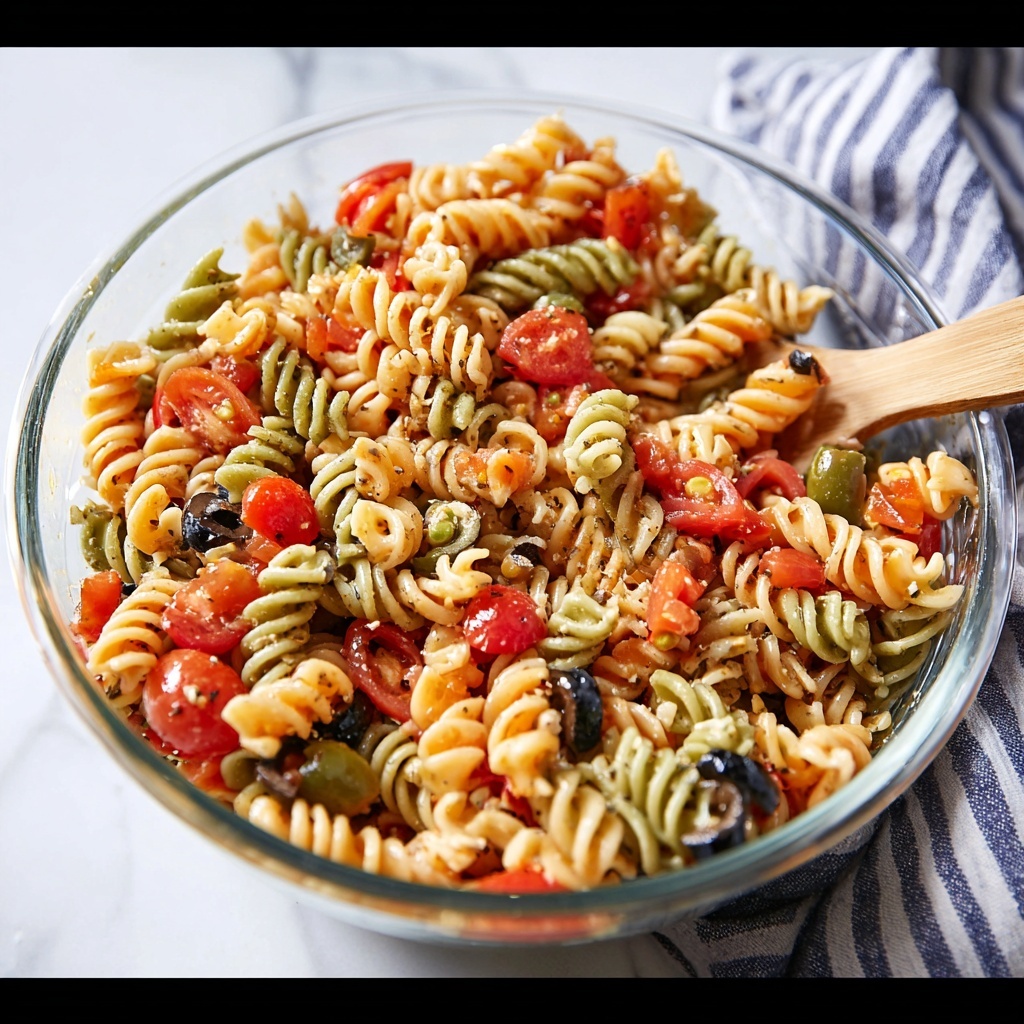Tri Color Pasta Salad Recipe - Recipe Image