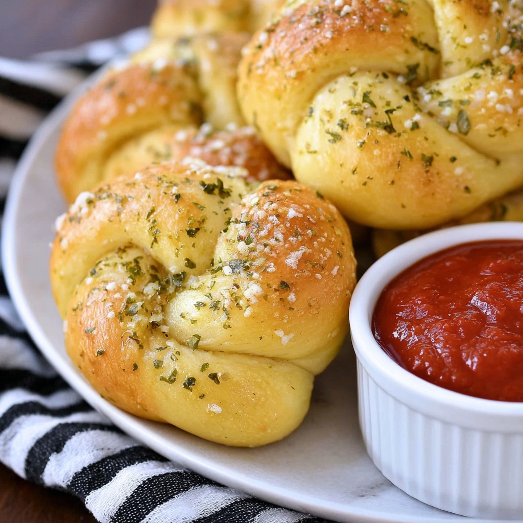 Garlic Parmesan Knots Recipe - Recipe Image