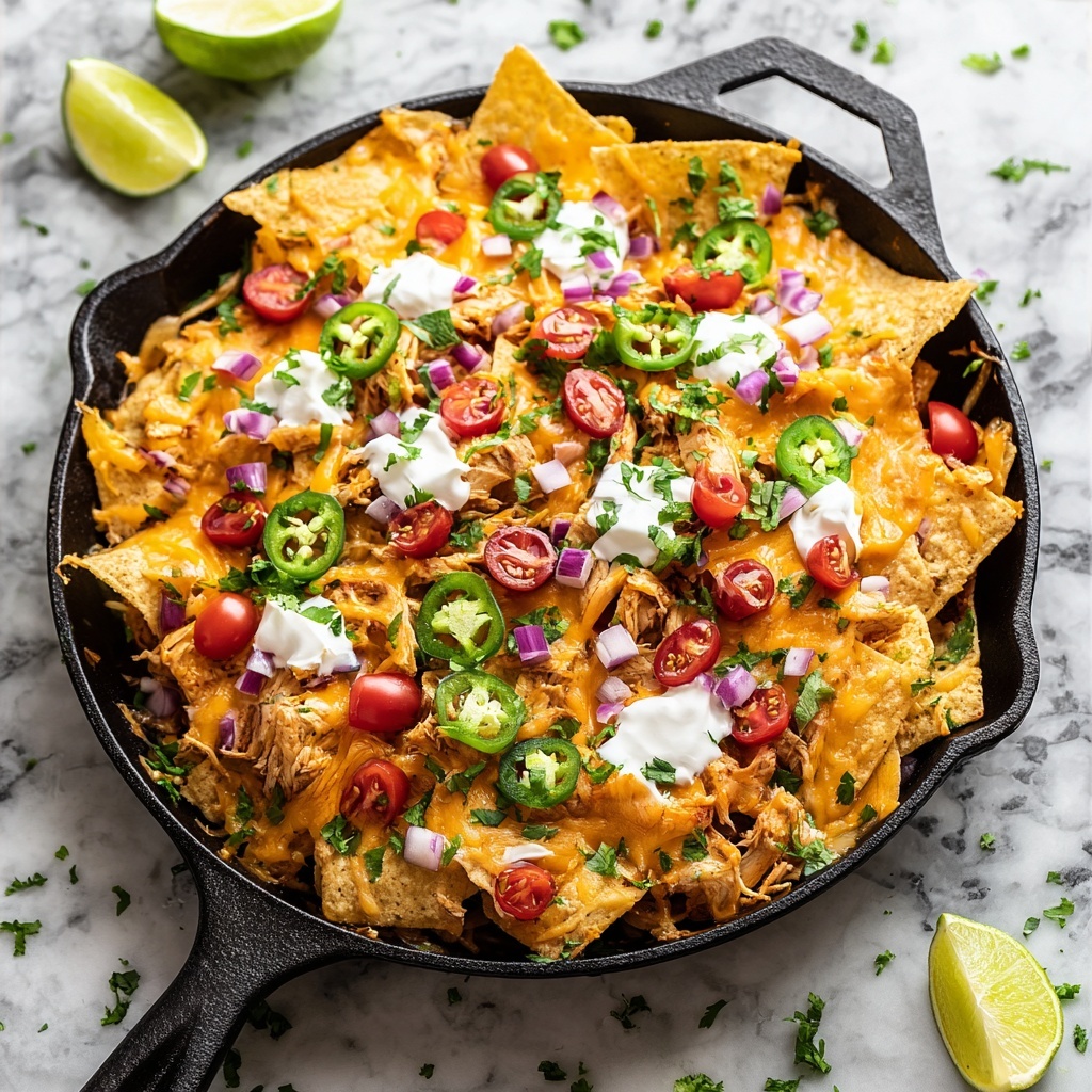 The BEST Loaded Chicken Nachos Recipe - Recipe Image