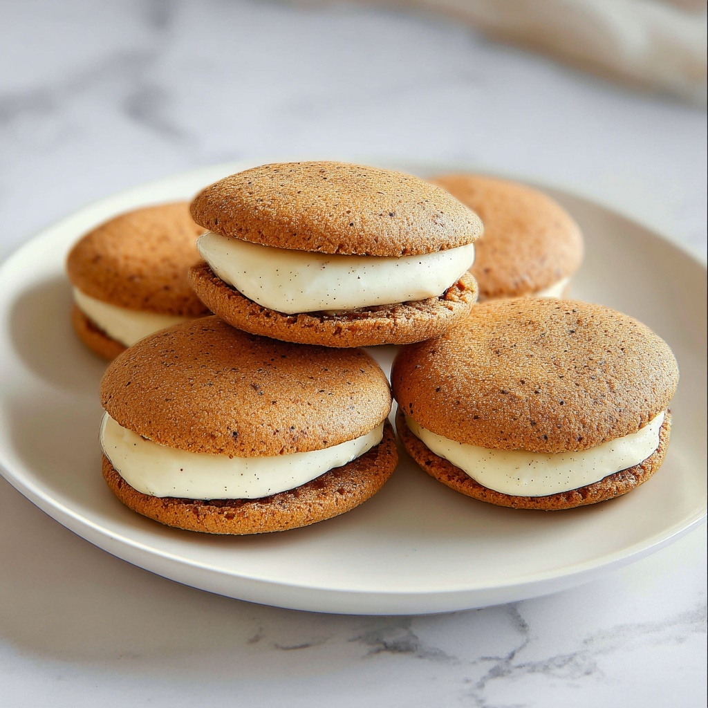 Pumpkin Whoopie Pies with Cream Cheese Filling Recipe - Recipe Image