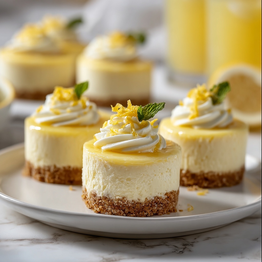 Mini Lemon Cheesecakes Recipe - Recipe Image