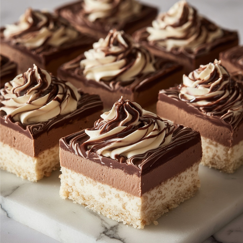 French Silk Pie Bars Recipe - Recipe Image