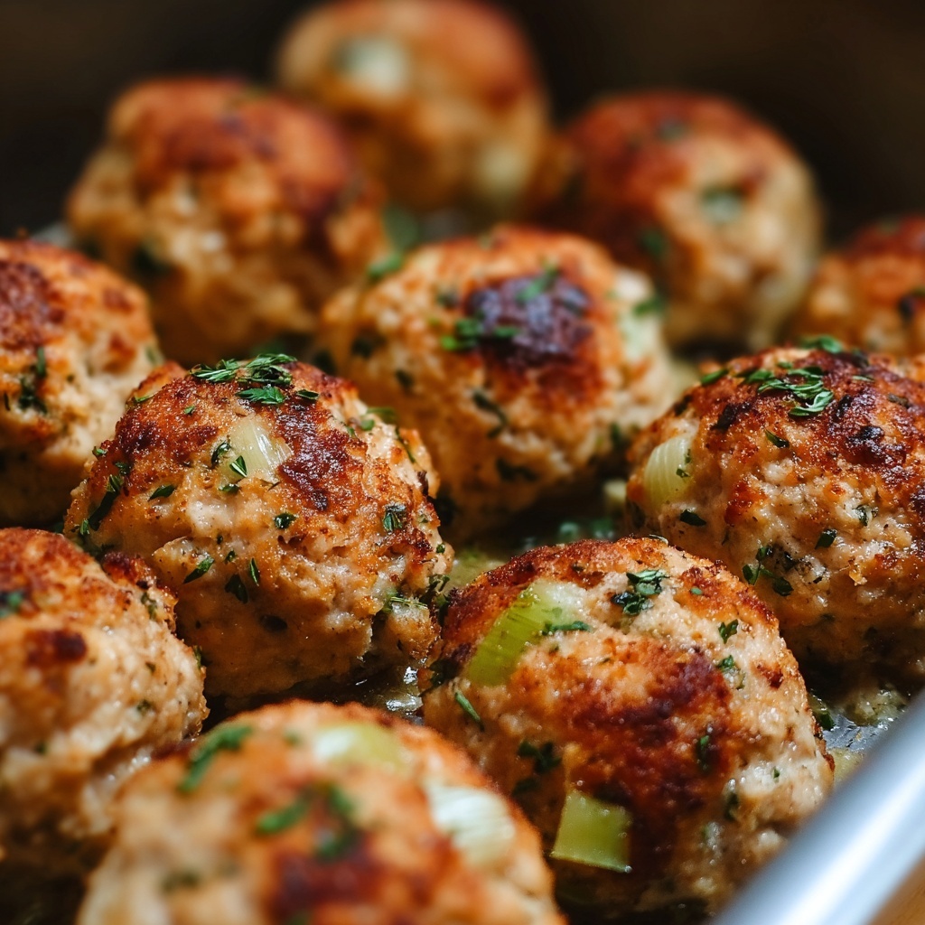 Turkey Stuffing Balls Recipe - Recipe Image