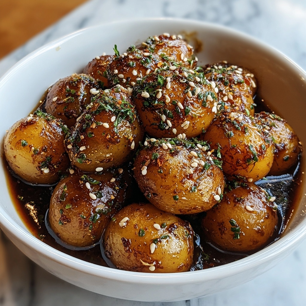 Honey Mustard Roasted Baby Potatoes Recipe - Recipe Image