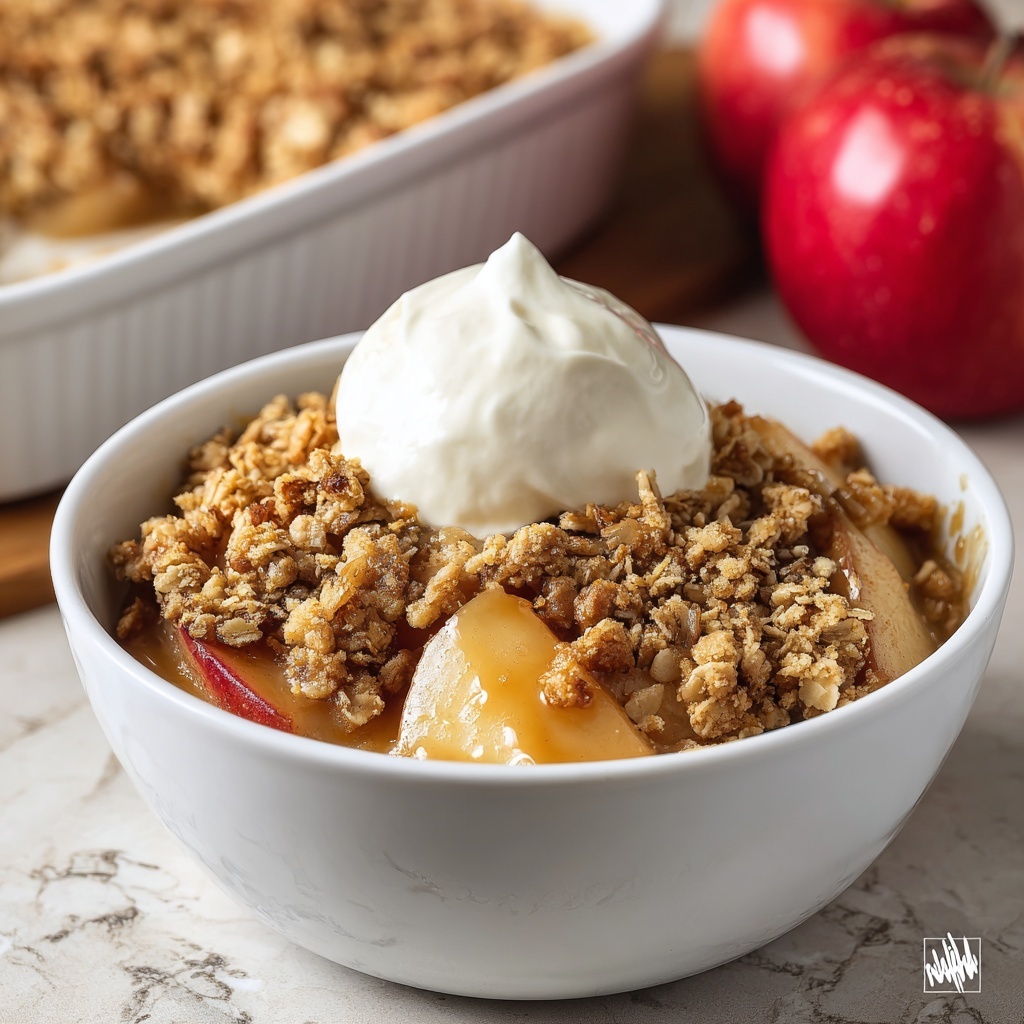 Apple Peanut Butter Crisp {Whole Wheat} Recipe - Recipe Image