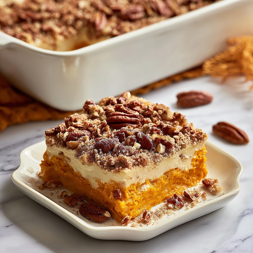 Sweet Potato Casserole with Pecan Topping Recipe - Recipe Image