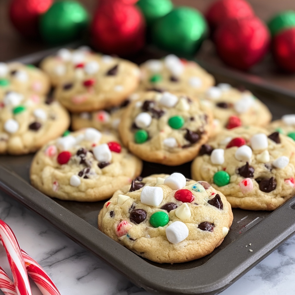 Cake Mix Chocolate Chip Santa Cookies Recipe - Recipe Image