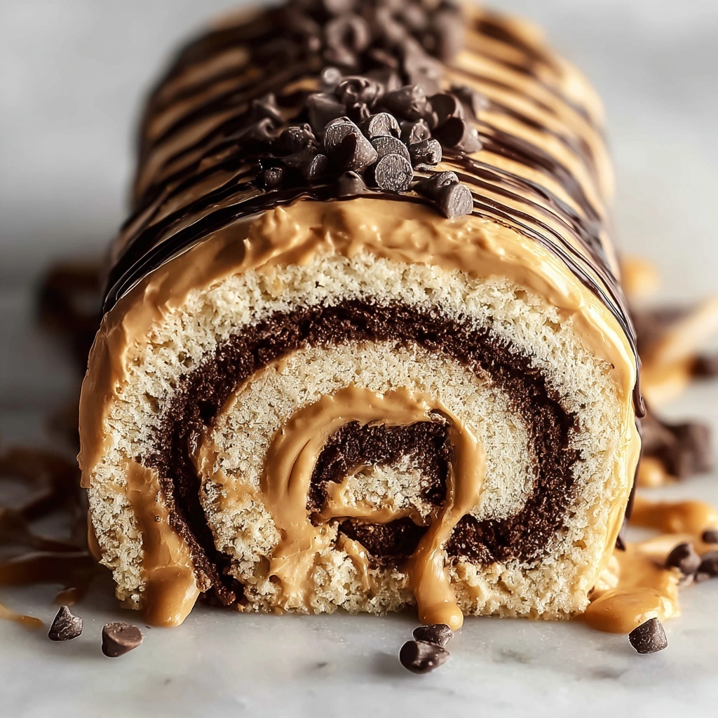 Chocolate Peanut Butter Dream Roll Recipe - Recipe Image
