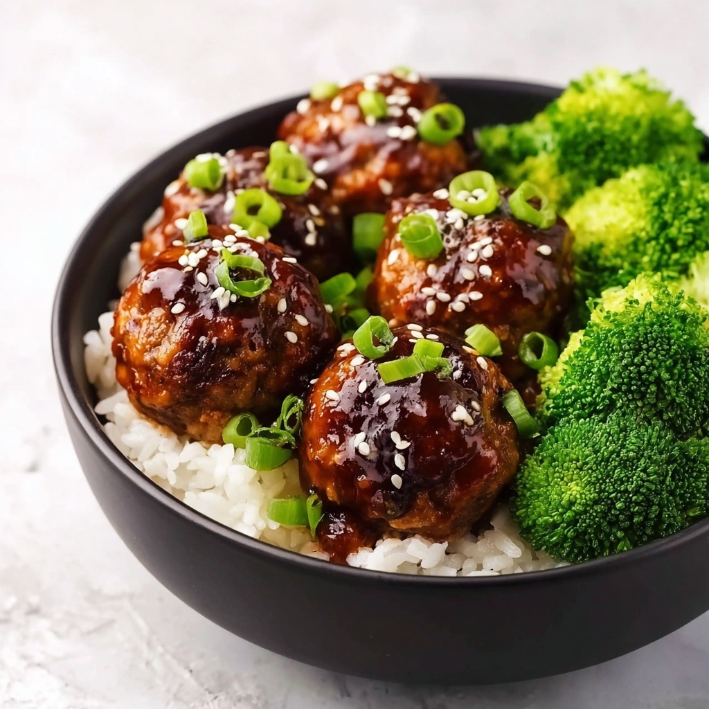Asian Chicken Meatballs with Soy-Honey Glaze Recipe - Recipe Image