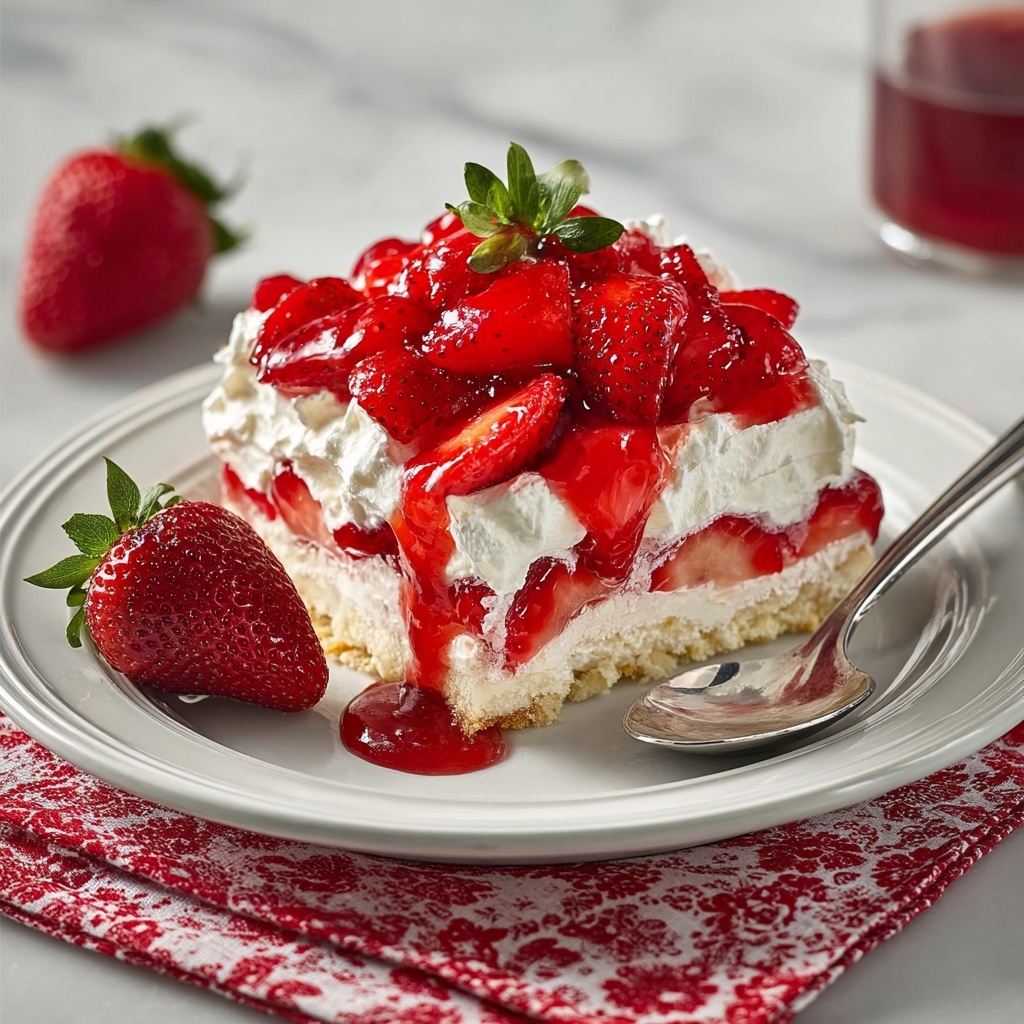 Strawberry Angel Food Dessert Recipe - Recipe Image