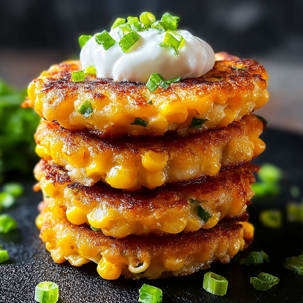 Crispy Cheesy Corn Fritters Recipe - Recipe Image