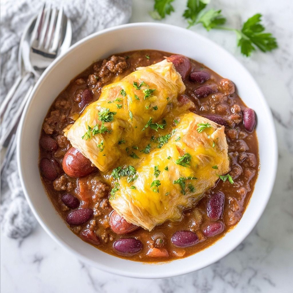 Chili Cheese Dog Casserole Recipe - Recipe Image