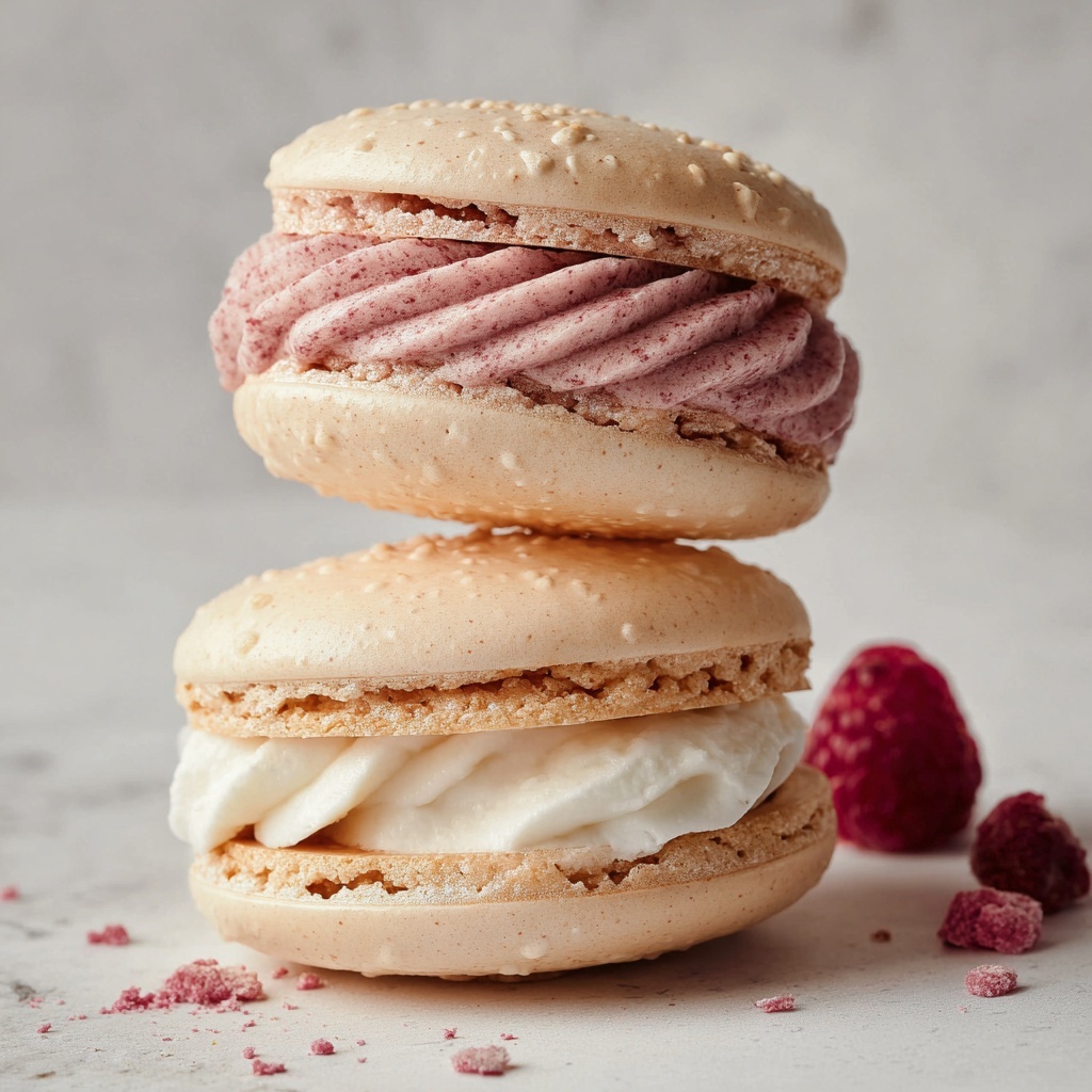 White Chocolate Raspberry Macarons Recipe - Recipe Image