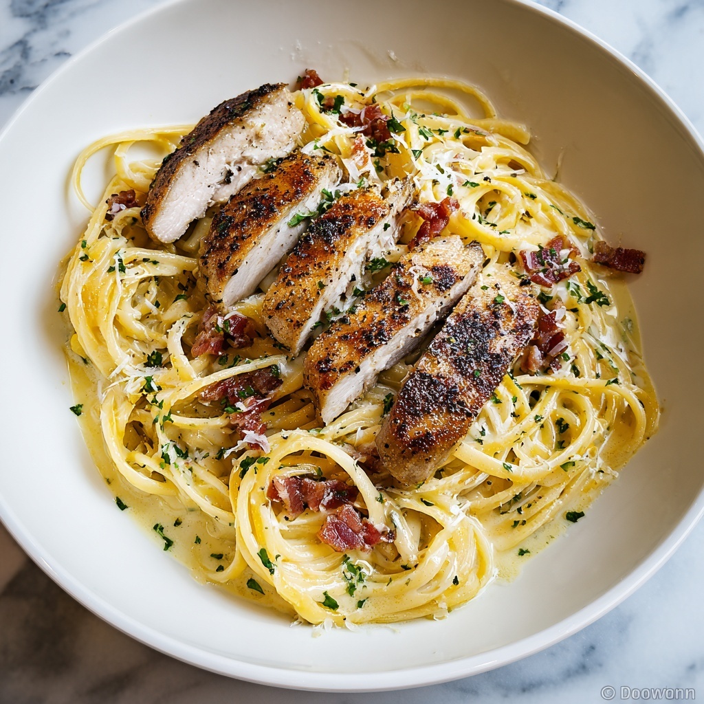 Chicken Carbonara Recipe - Recipe Image