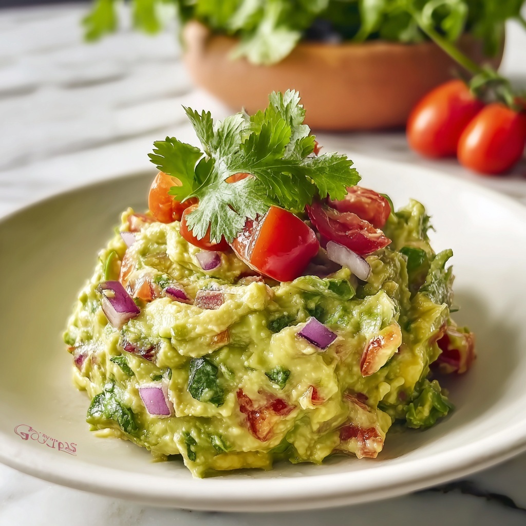 Creamy Homemade Guacamole Recipe - Recipe Image