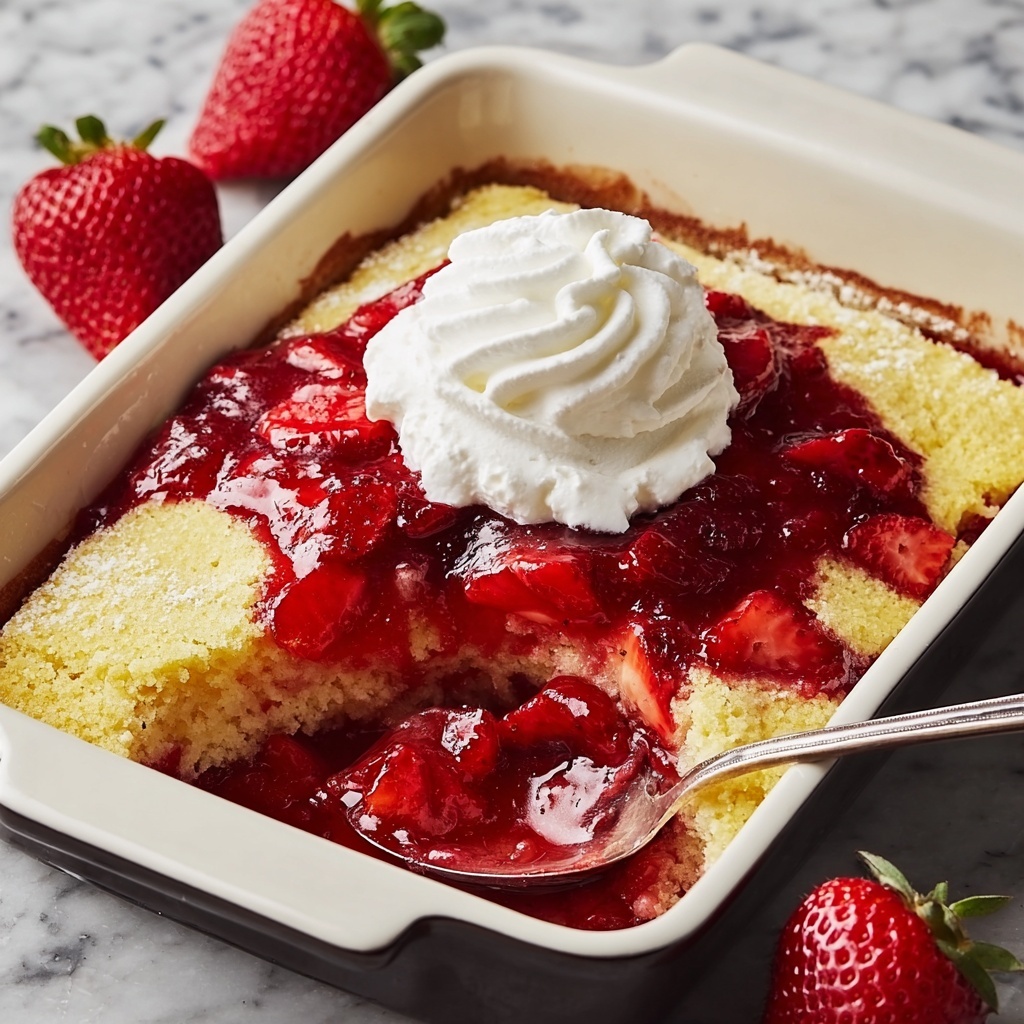 Strawberry Cheesecake Dump Cake Recipe - Recipe Image