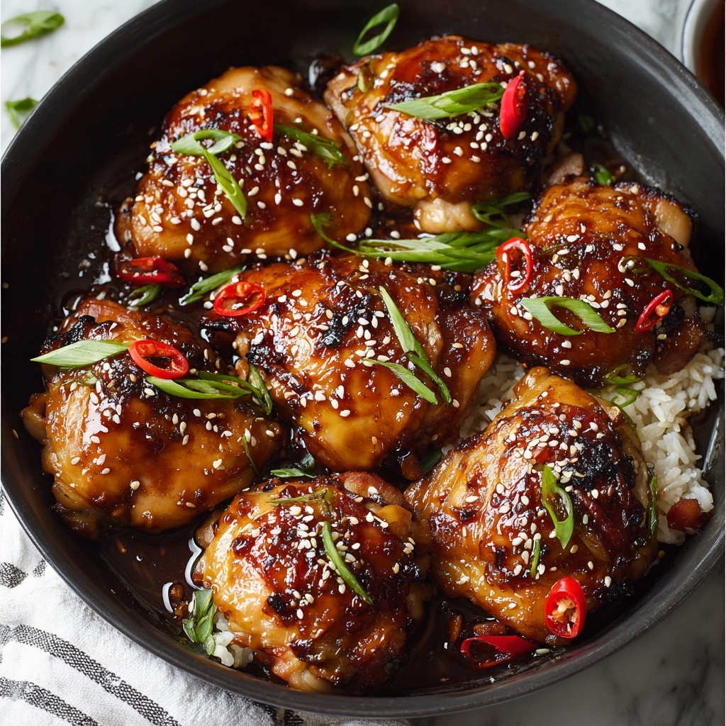 Honey Soy Baked Chicken Thighs Recipe - Recipe Image