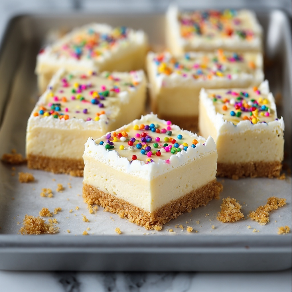 Sugar Cookie Cheesecake Bars Recipe - Recipe Image