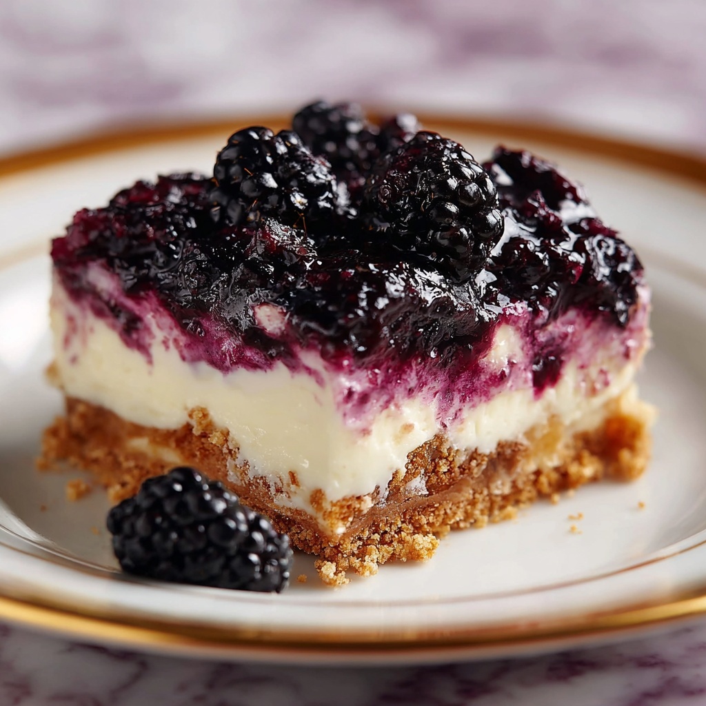 Blackberry Pretzel Dessert Recipe - Recipe Image