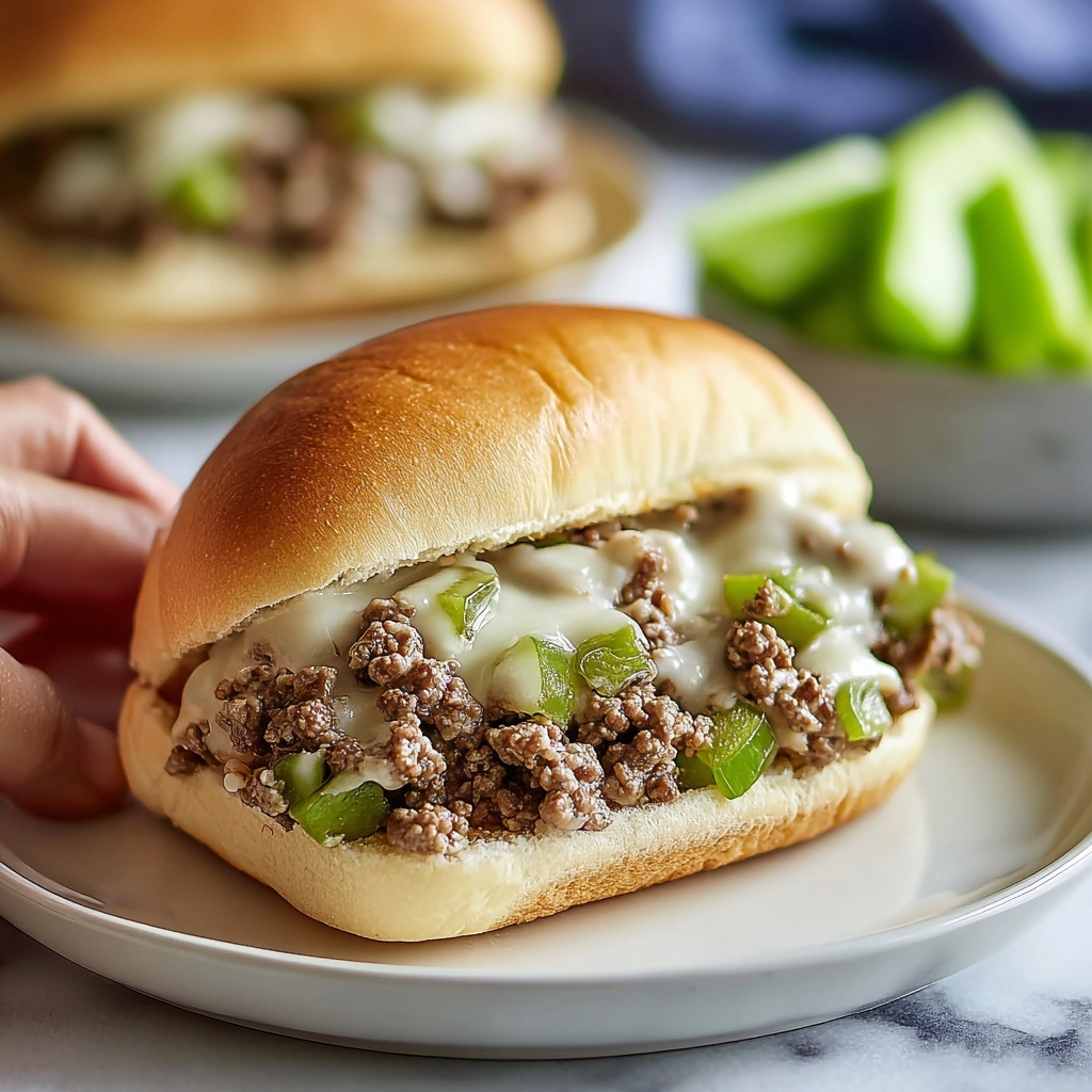 Ground Beef Philly Cheese Steak Recipe - Recipe Image