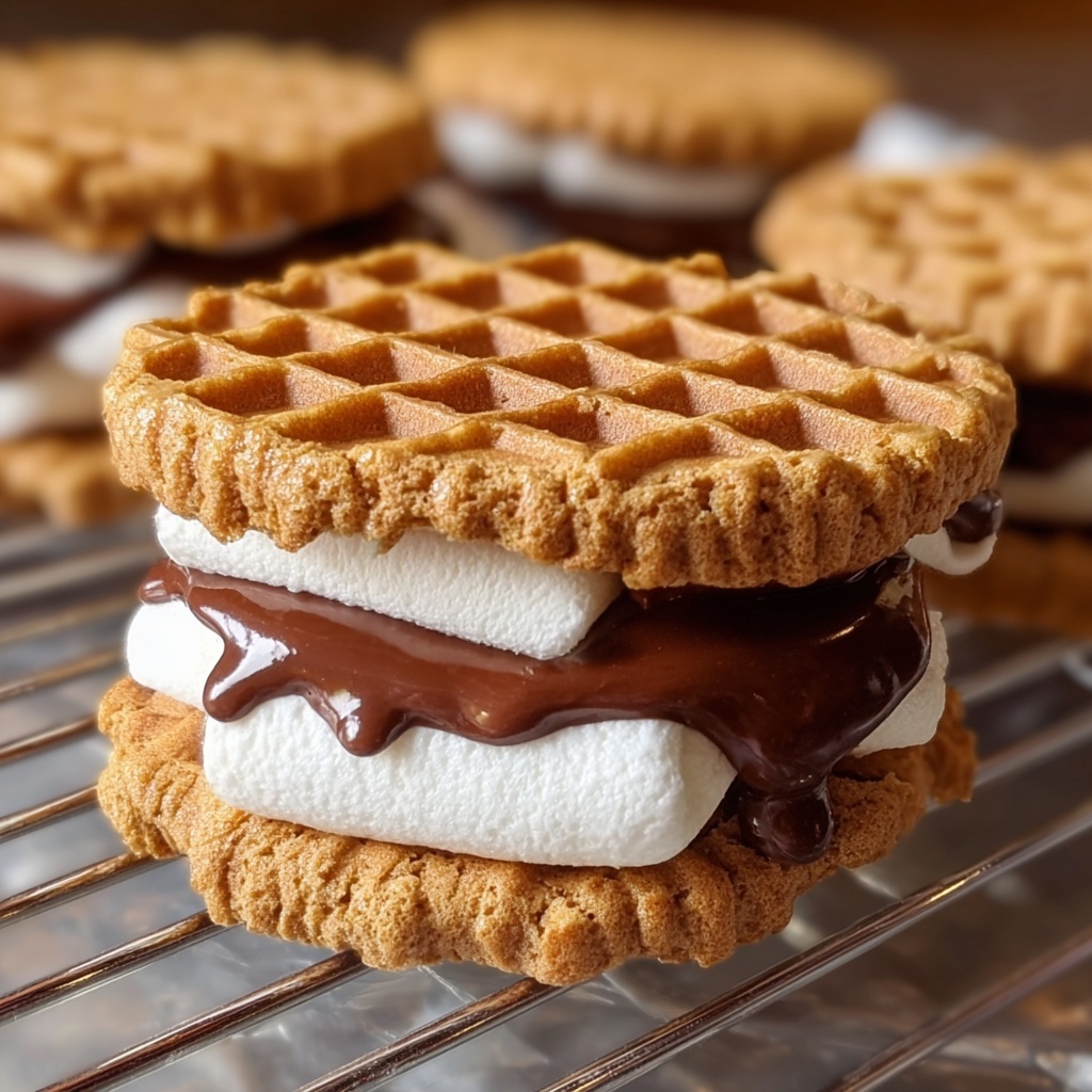 Peanut Butter S'mores Sandwich Cookies Recipe - Recipe Image