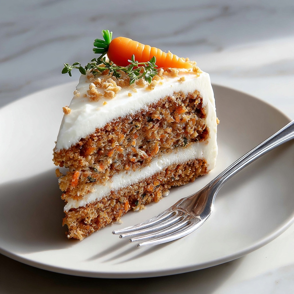 Simple Carrot Cake with Cream Cheese Frosting Recipe - Recipe Image