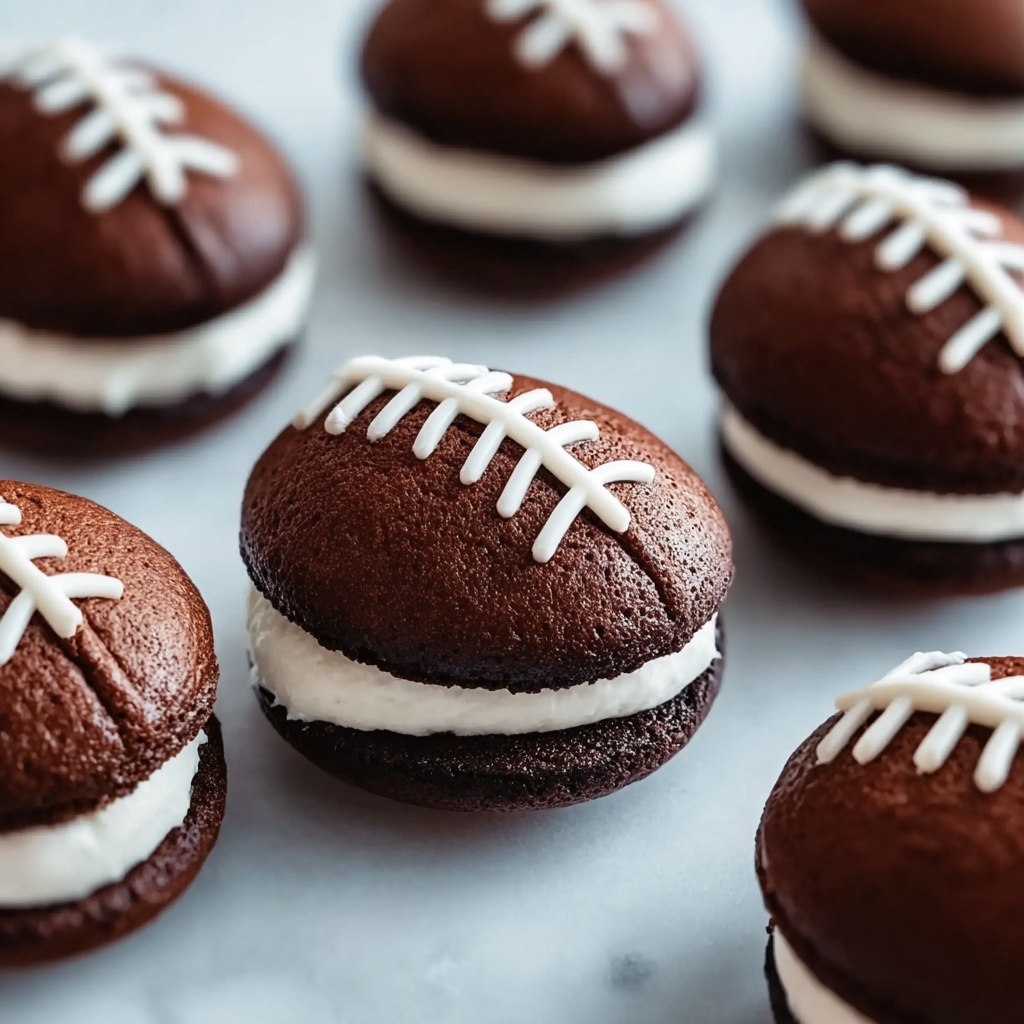 Football Whoopie Pies: A Game-Day Treat Everyone Will Love Recipe - Recipe Image