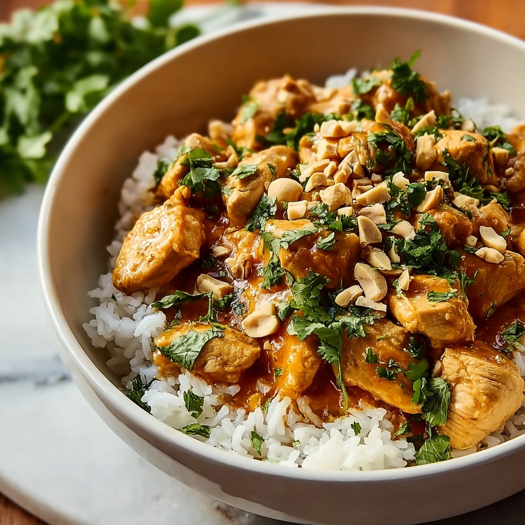 Slow Cooker Peanut Chicken Recipe - Recipe Image