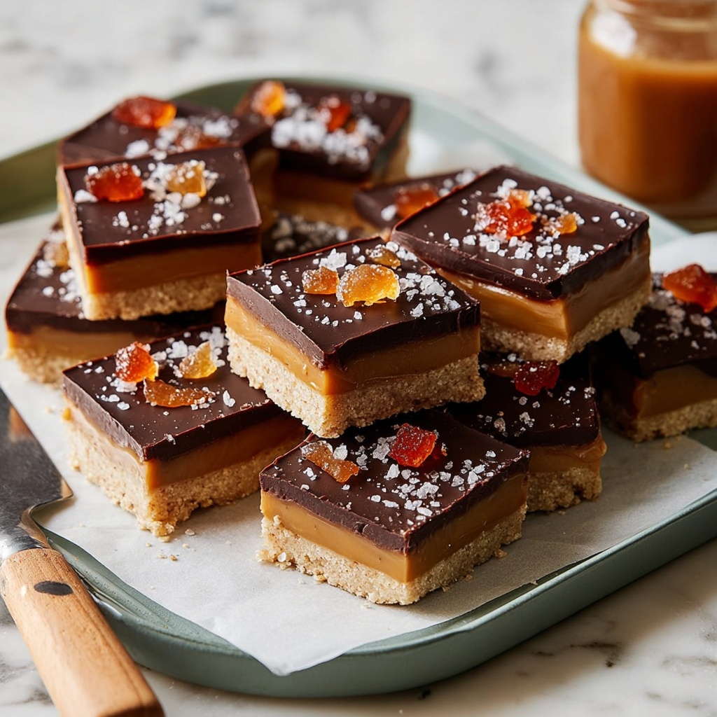Vegan Toffee Apple Millionaires Shortbread Recipe - Recipe Image