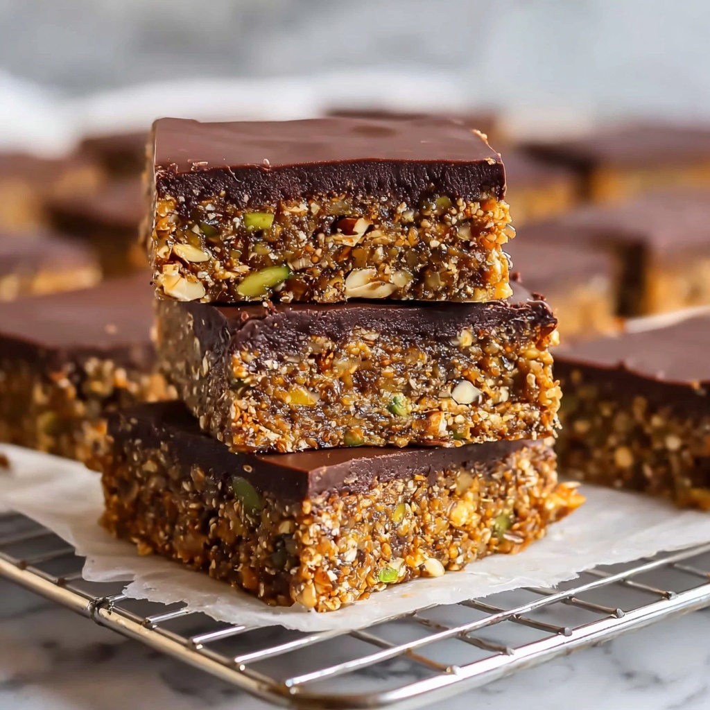 Chocolate Date Almond Bars Recipe - Recipe Image
