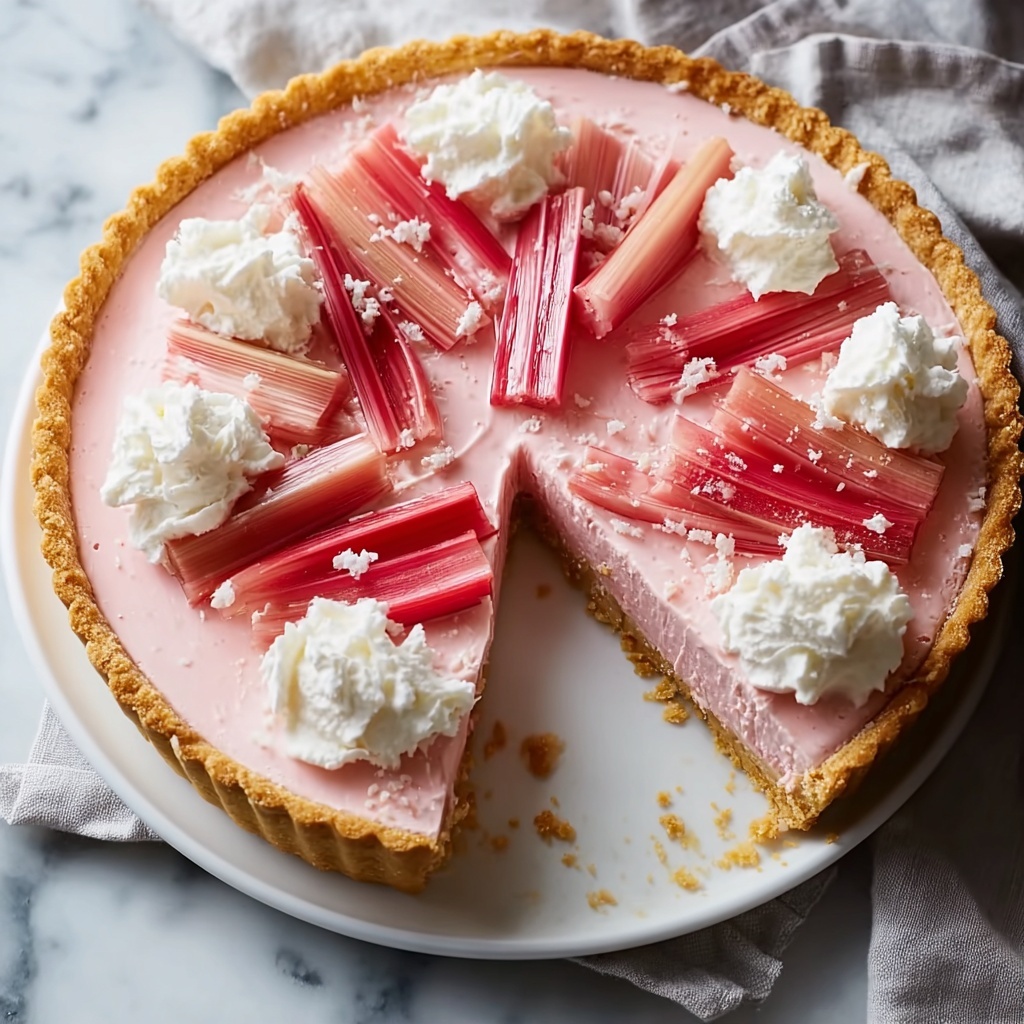 Best Rhubarb Cream Tart Recipe - Recipe Image