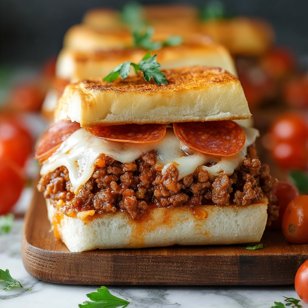 Pepperoni Pizza Sloppy Joes Recipe - Recipe Image