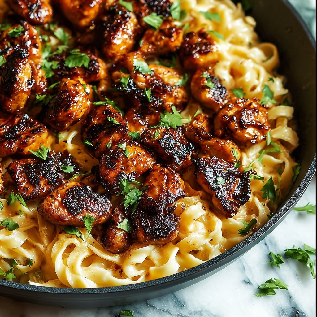 Spicy Cajun Honey Butter Chicken & Pasta Recipe - Recipe Image