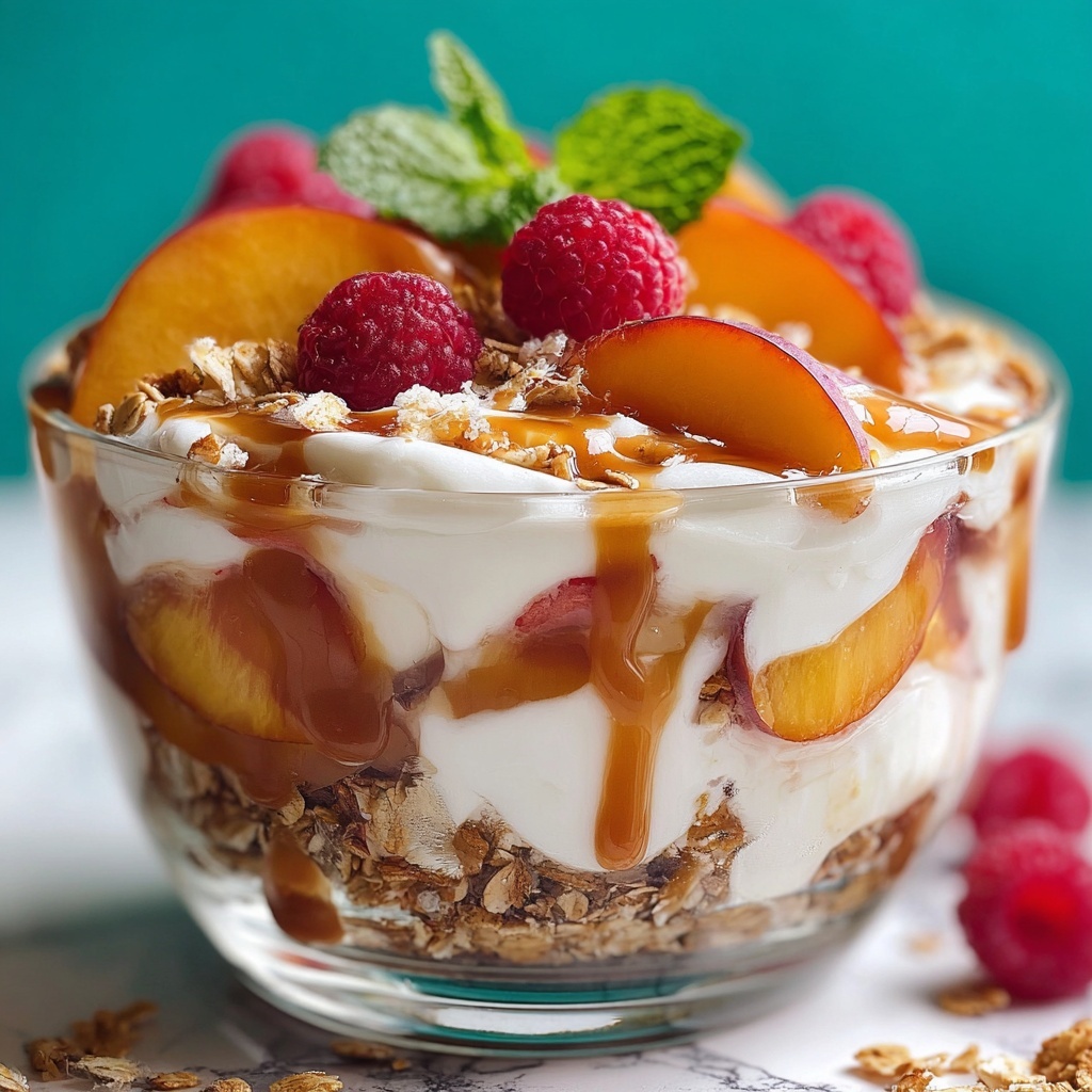 Savory Millionaire Peach Salad Recipe - Recipe Image