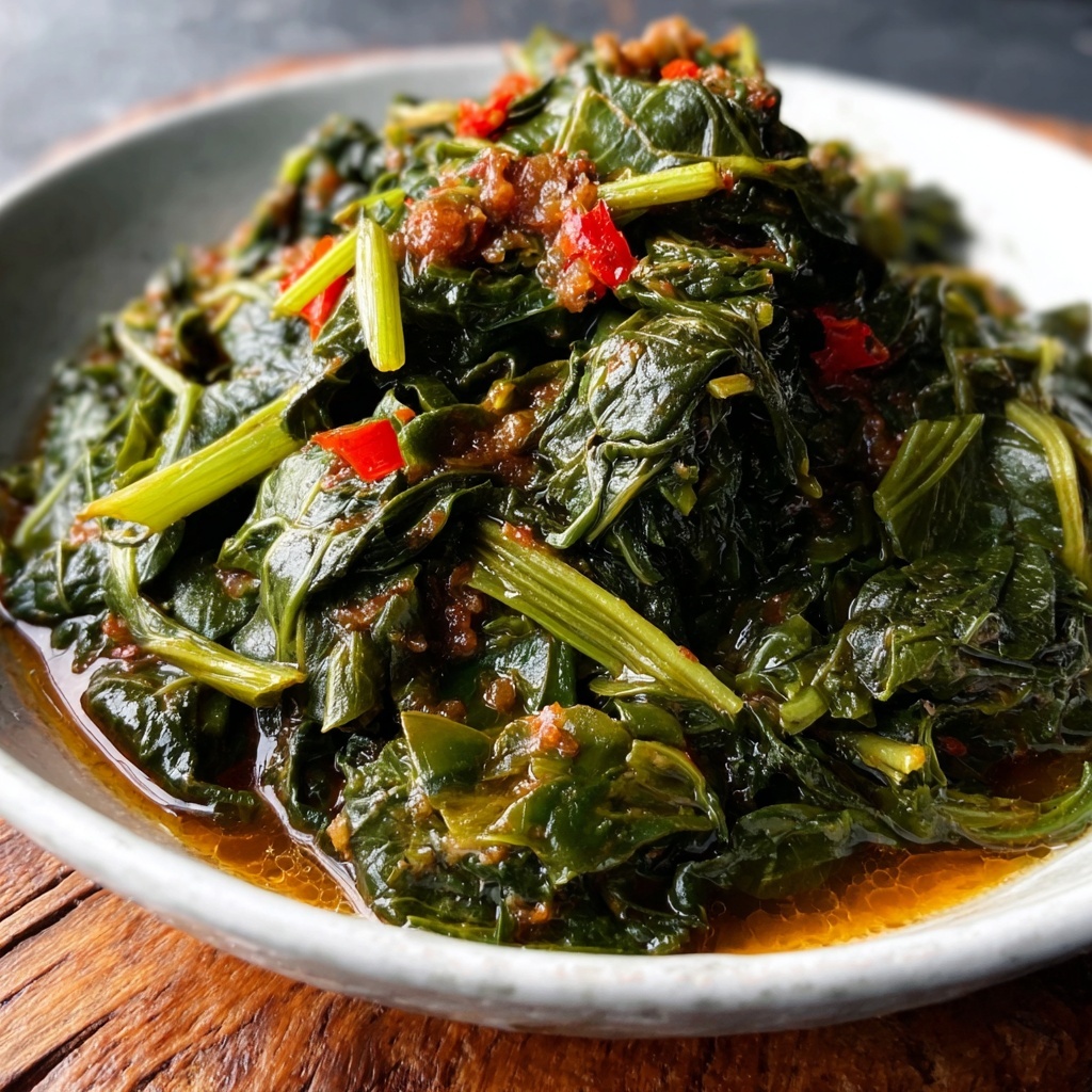 Pumpkin Leaves with Peanut Butter: A Savory Delight Recipe - Recipe Image