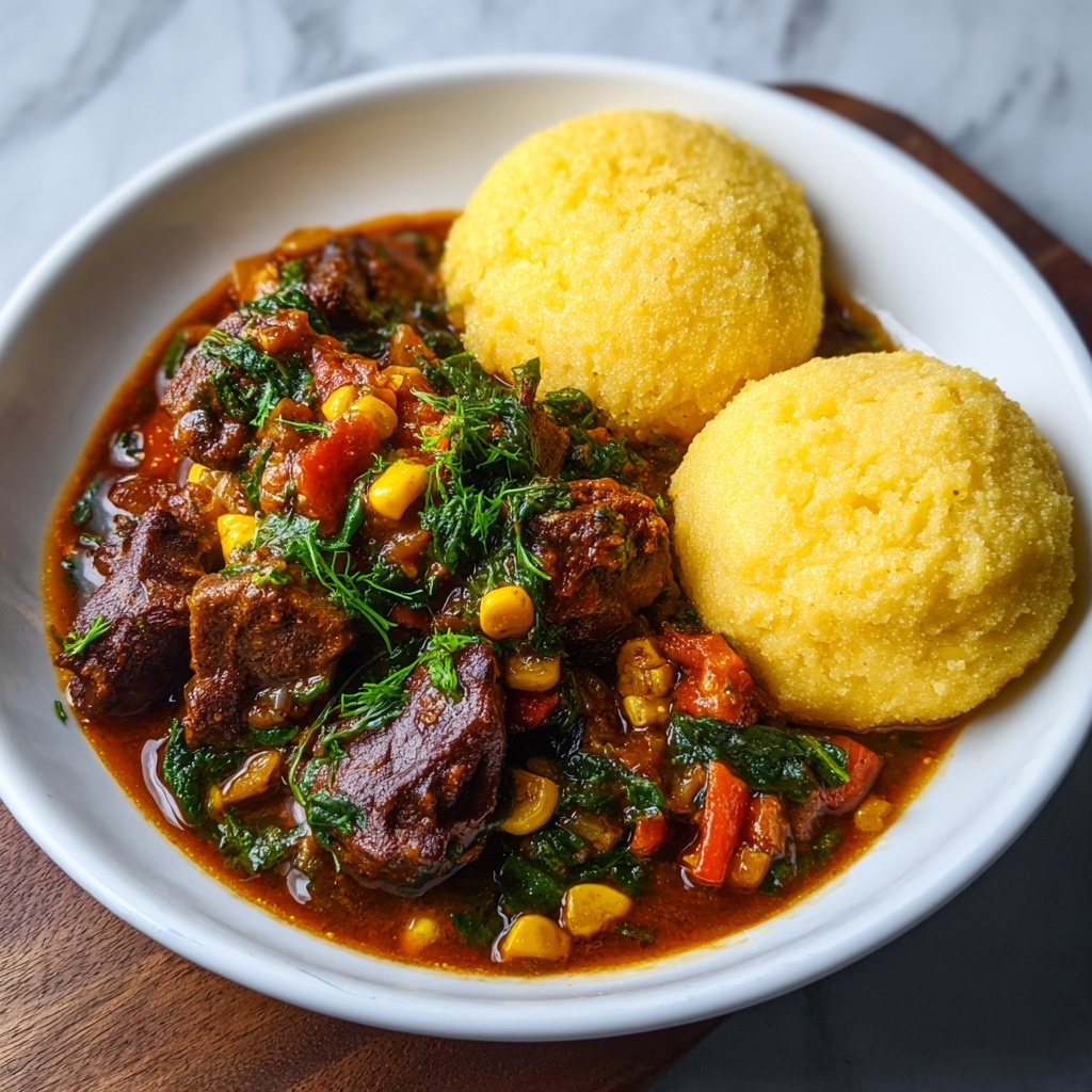 Sadza neNyama: A Delightful Maize Meal Recipe! Recipe - Recipe Image