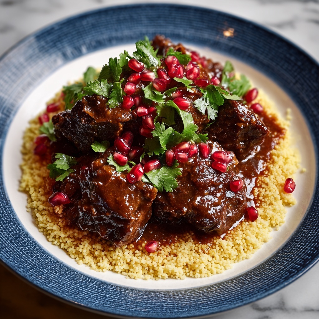 Anatolian Spiced Lamb Stew with Pomegranate Glaze Recipe - Recipe Image