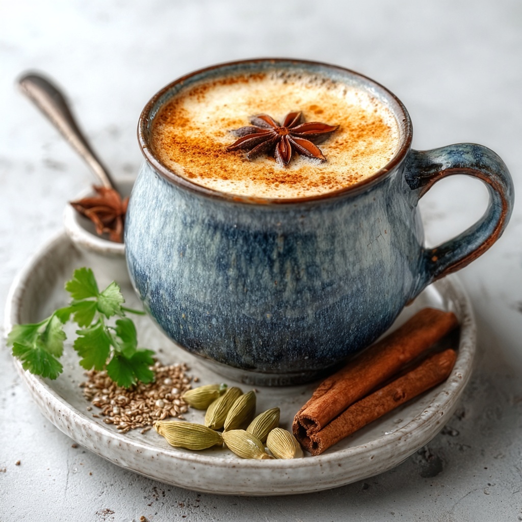Indian Masala Chai Ghost Latte Recipe - Recipe Image