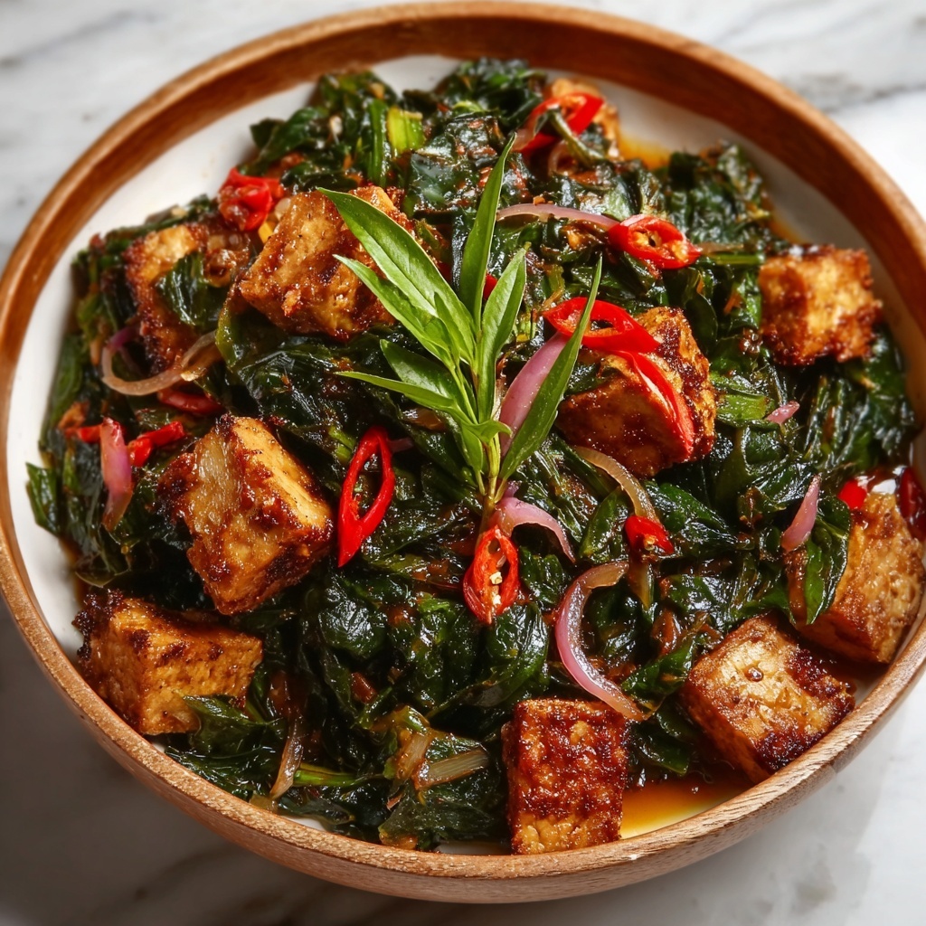 Kenyan Sukuma Wiki with Spiced Crispy Tofu Recipe - Recipe Image