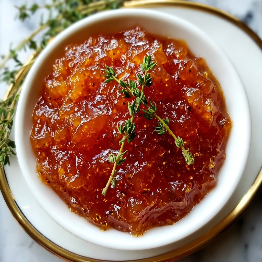 Homemade Apple Thyme Jam Recipe - Recipe Image