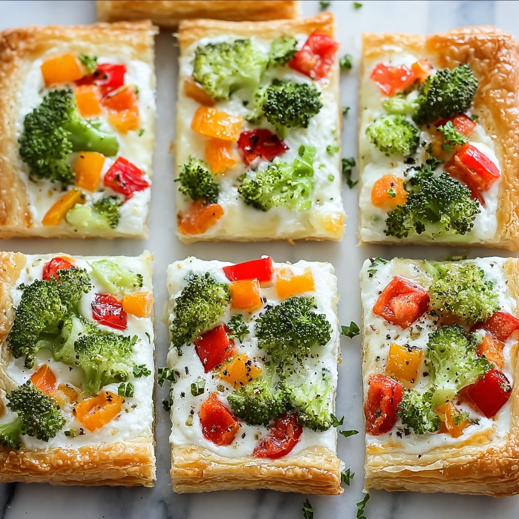 Crescent Roll Veggie Pizza with Cream Cheese Recipe - Recipe Image
