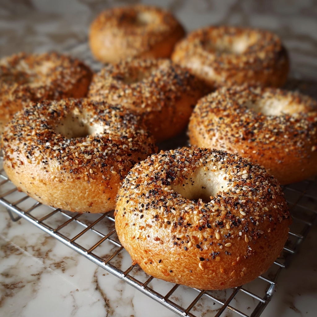 Sourdough Discard Bagels with Chewy Crust Recipe - Recipe Image