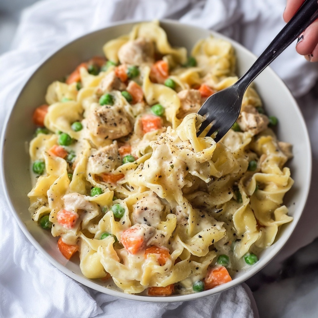Chicken Pot Pie Noodle Bake Recipe - Recipe Image