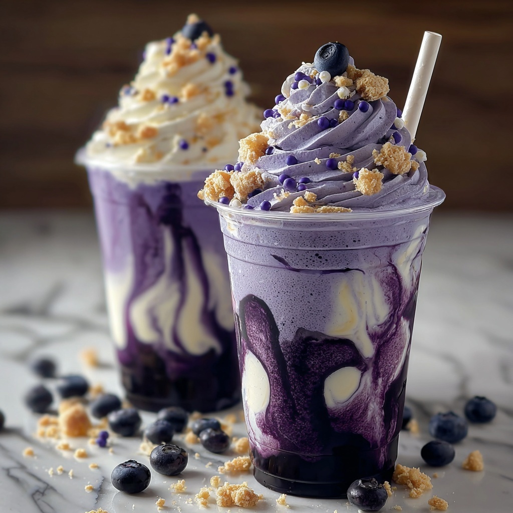 Blueberry Cheesecake Frappuccino Recipe - Recipe Image