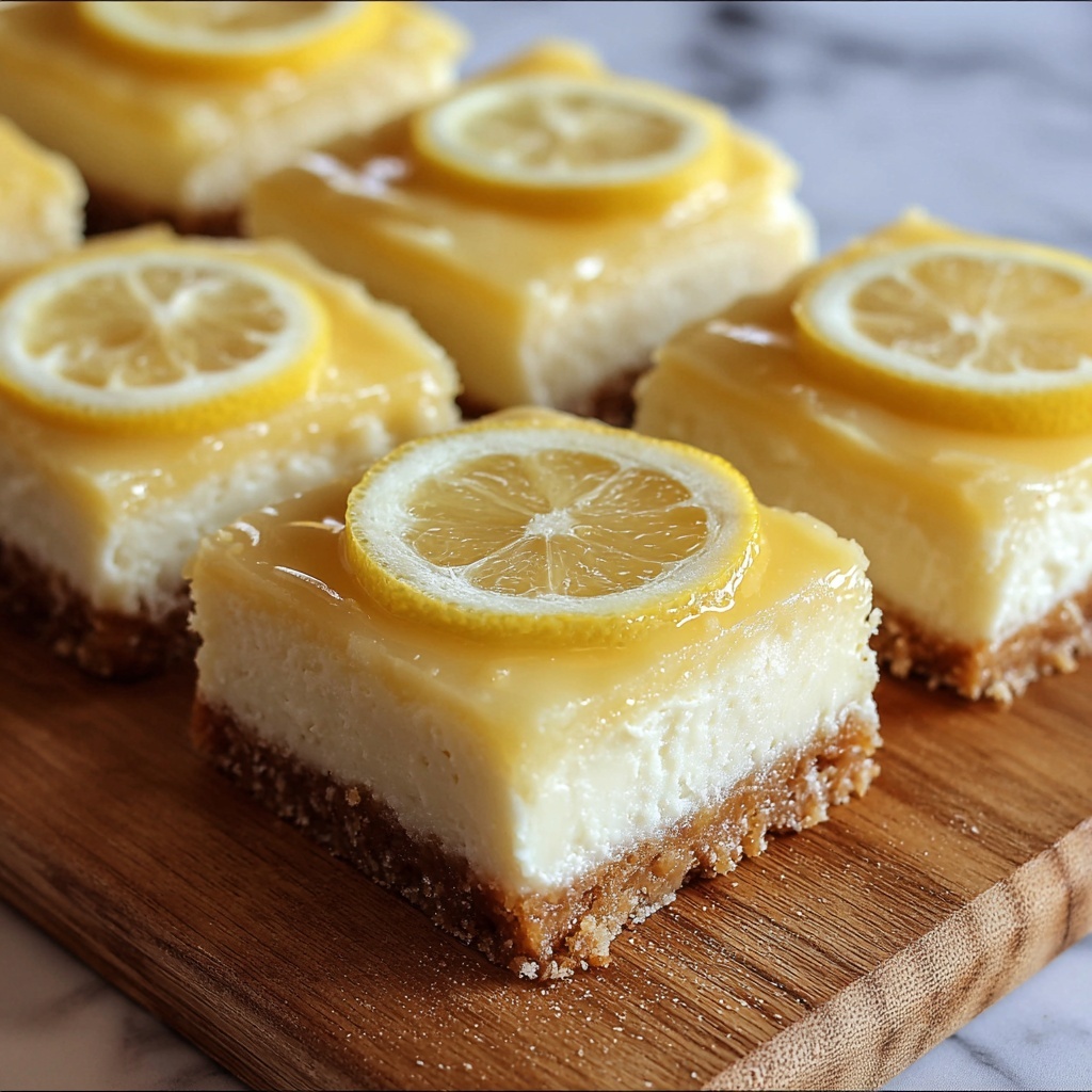 Lemon Cheesecake Bars Recipe - Recipe Image