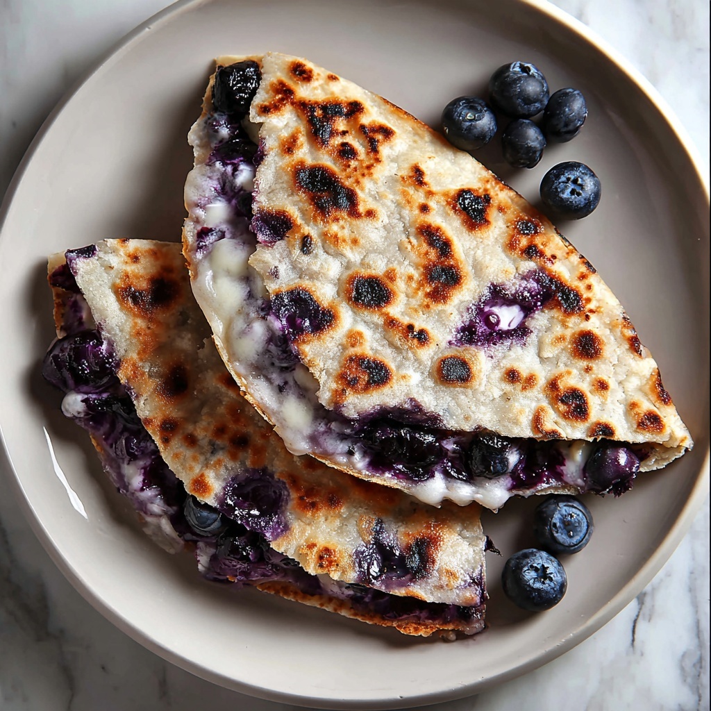 Blueberry Breakfast Quesadilla Delight Recipe - Recipe Image